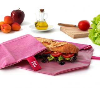 Obal na desiatu Boc’n’Roll, Sandwich bag - Nature Violet