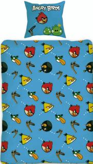Obliečky Angry Birds Slingshot 140/200 (posteľné obliečky, detské návliečky Angry Birds)