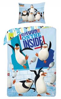 Obliečky Tučniaci z Madagaskaru Inside 140/200 cm