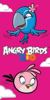 Osuška Angry Birds Rio Stella a Perla 70/140 (Plážová osuška, detský uterák Angry birds)