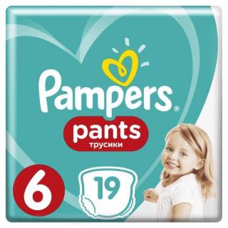 PAMPERS Nohavičky plienkové Pants 6 EXTRA LARGE 15+kg 19ks