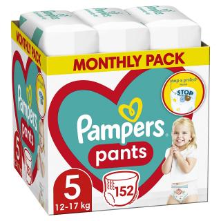 PAMPERS Pants 5 Active Baby Dry 152 ks (11-18 kg) MESAČNÁ ZÁSOBA - plienkové nohavičky