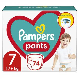 PAMPERS Pants 7 (17 kg+) 74 ks Mega pack - plienkové nohavičky