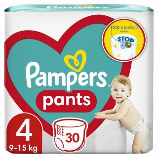 PAMPERS Pants plienkové nohavičky veľ. 4, 30 ks, 9-15 kg