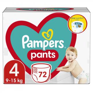 PAMPERS Pants plienkové nohavičky veľ. 4, 72 ks, 9-15 kg