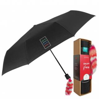 PERLETTI® Skladací dáždnik s ozdobou LOVE, 26168