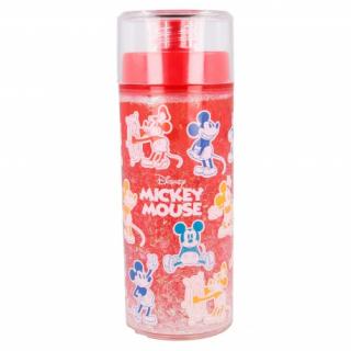 Plastová fľaša s dvojitým plášťom s trblietkami MICKEY MOUSE, 370ml, 60121