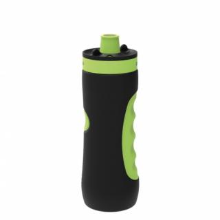 QUOKKA SWEAT Športová plastová fľaša BLACK LIME 680ml, 06970