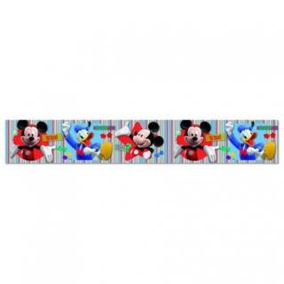 Samolepiaca  bordúra MICKEY MOUSE Stripe 15cm x 5m