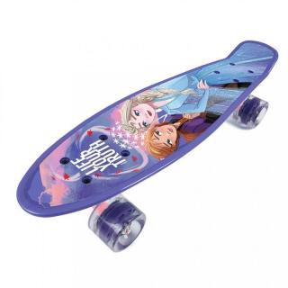 SEVEN Skateboard fishboard Ľadové Kráľovstvo lila PP tvrzený polypropylen, 1x 55x14,5x9,5 cm