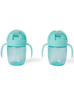 SKIP HOP Hrnček rastúci Sip-to-Straw Teal 6 m+