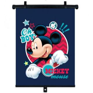 Slnečná clona Roletka Mickey Mouse 1 ks (Rolovacie slnečná roletka Mickey 36x45 cm)