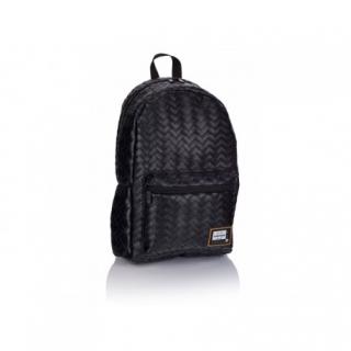 Štýlový koženkový batoh HEAD Black, HD-349, 502019084
