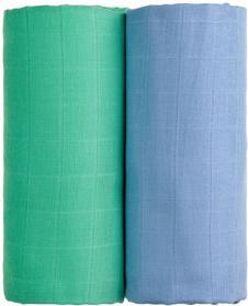 T-TOMI Osušky látkové TETRA 100 x 90, 2 ks, modrá + zelená