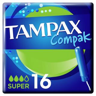 TAMPAX Compak Super tampóny s aplikátorom 16 ks
