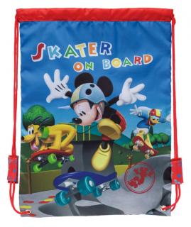 Taška na telocvik a prezúvky Mickey na skatu 40 cm (detský sáčok na prezúvky)