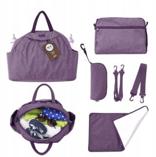 TOTS - Prebaľovacia taška Chic, purple melange
