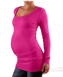 Tričko tunika nielen pre tehotné Nelly - ružová L/XL