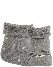 WOLA Ponožky dojčenské froté s uškami dievča Ash 15-17