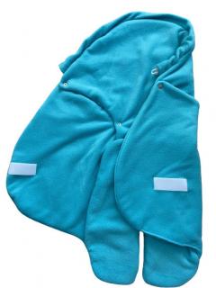 Zimná zavinovačka MELODY fleece - Aqua