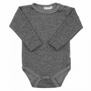 Zimné dojčenské body Baby Service Retro sivé