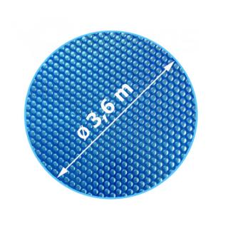 Solárna plachta modrá kruh priemer plachty 3,6 m