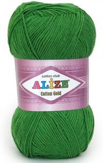 Alize Cotton Gold 126 - zelená (55% bavlna, detská priadza, na hračky)
