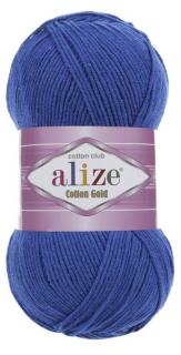 Alize Cotton Gold 141 - kráľovská modrá (55% bavlna, detská priadza, na hračky)