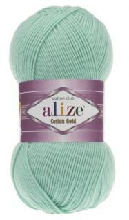 Alize Cotton Gold 15 - mäta zelenkavá (55% bavlna, detská priadza, na hračky)