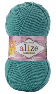 Alize Cotton Gold 156 - matná smaragdová (55% bavlna, detská priadza, na hračky)