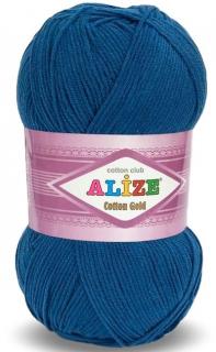 Alize Cotton Gold 279 - modrá (55% bavlna, detská priadza, na hračky)