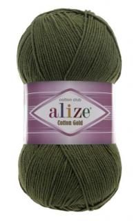 Alize Cotton Gold 29 - vojenská zelená (55% bavlna, detská priadza, na hračky)