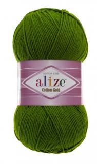 Alize Cotton Gold 35 - zelená (55% bavlna, detská priadza, na hračky)