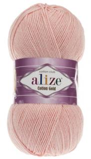 Alize Cotton Gold 393 - svadobná ružová (55% bavlna, detská priadza, na hračky)