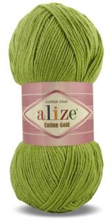 Alize Cotton Gold 485 - tmavá zelená (55% bavlna, detská priadza, na hračky)