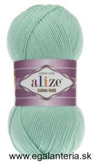 Alize Cotton Gold 522 - mentolová zelená (55% bavlna, detská priadza, na hračky)