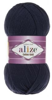 Alize Cotton Gold 58 - tmavá modrá (55% bavlna, detská priadza, na hračky)