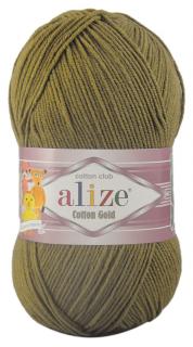 Alize Cotton Gold 782 - khaki (55% bavlna, detská priadza, na hračky)