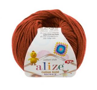 Alize Cotton Gold Hobby NEW 36 - tehlová (55% bavlna, detská priadza, na hračky)