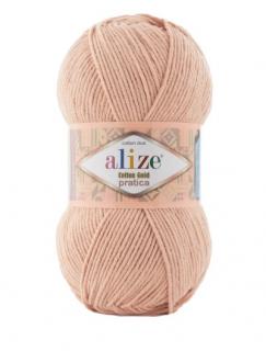 Alize Cotton Gold Pratica 382 - pudrová (100g, 55% bavlna, detská priadza)