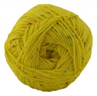 Alize Cotton Gold Tweed 110 - žltá (100g, 55% bavlna, detská tvídová priadza)