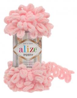 Alize Puffy 638 - baby ružová (pletenie rukami bez ihlíc)