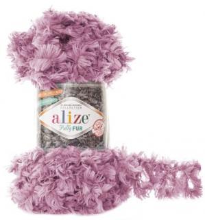 Alize Puffy Fur 6103 - fialovo ružová (100g, 6m, 1 klbko =16x110cm)