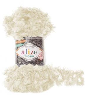 Alize Puffy Fur 6113 - maslová (100g, 6m, 1 klbko =16x110cm)