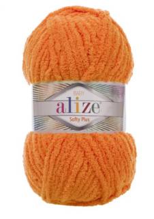 Alize Softy Plus 06 - oranžová (100g, žinylková priadza, na hračky)