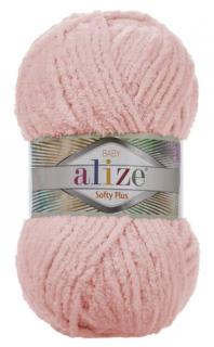 Alize Softy Plus 340 - detská ružová (100g, žinylková priadza, na hračky)