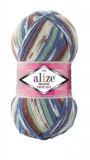 Alize Superwash 7653 (ponožková, samovzorovacia, 75% vlna)