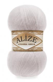 Angora Gold 168 - sivobiela (Alize, 20%vlna, 80%akryl, 550m, 100g)