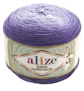 Bella Ombre Batik 7406 - fialová (Alize, 250g, 900m, bavlna)