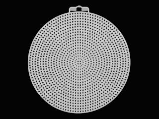 Plastová kanava / mriežka vyšívacia - kruh 15 cm (14,8 cm)